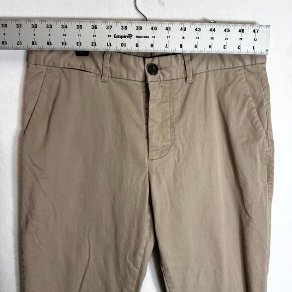 Allsaints Park Chino Pants Mens 32x29 Khaki Slim Straight Button Fly Preppy City - Picture 11 of 12